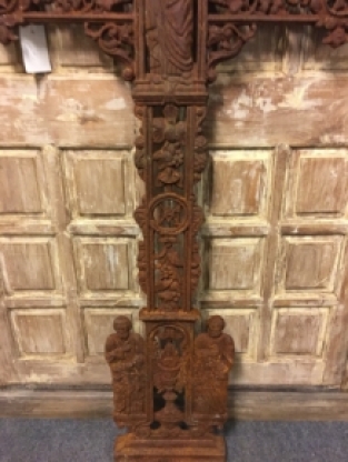 Beautiful unique grave cross, cast iron.